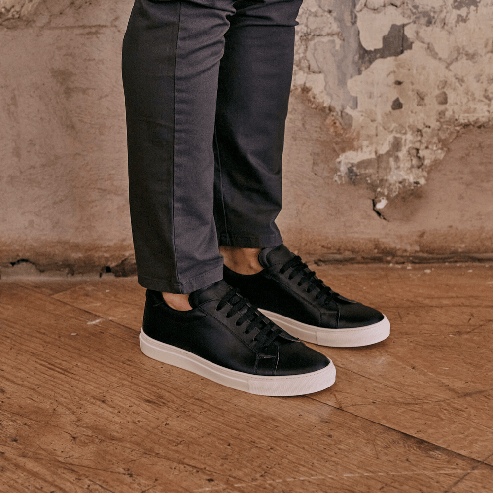 
                  
                    ANCOATS // BLACK-MEN'S SNEAKER | LANX Proper Men's Shoes
                  
                