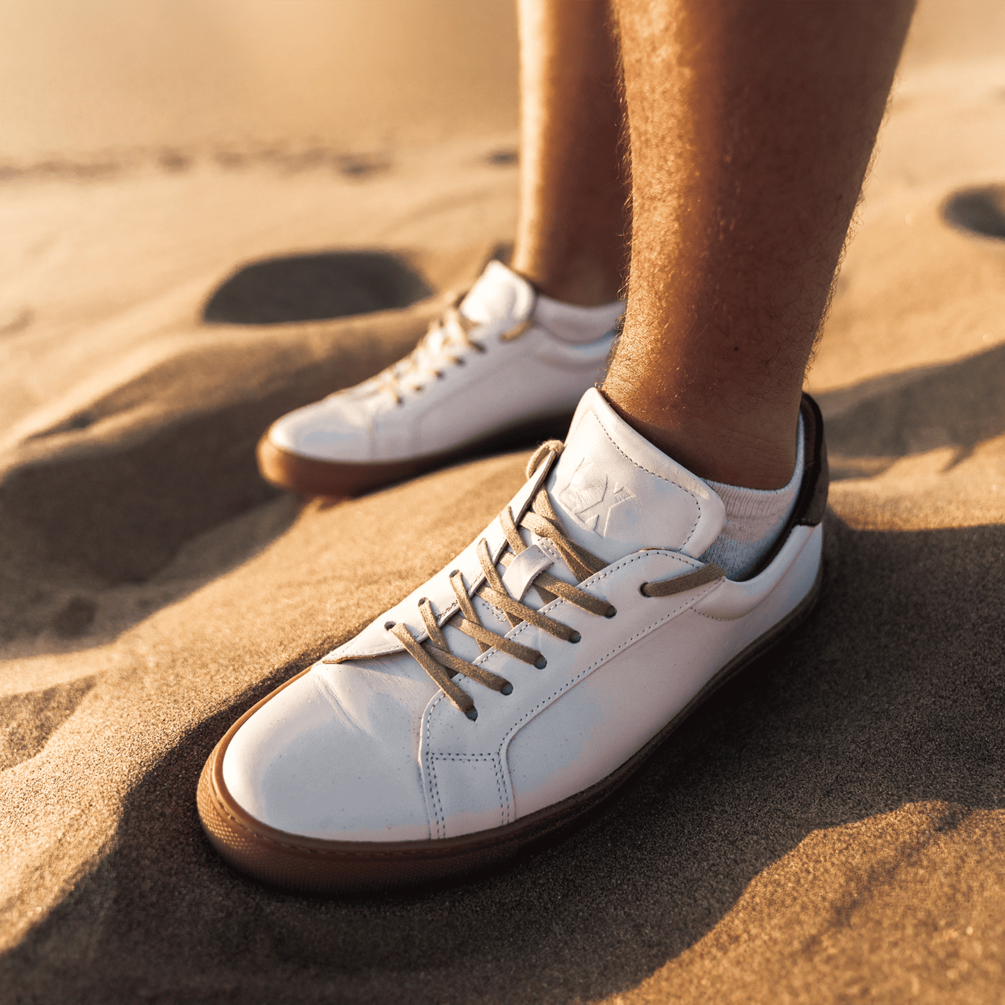 
                  
                    ANCOATS // WHITE & TRUFFLE-MEN'S SNEAKER | LANX Proper Men's Shoes
                  
                