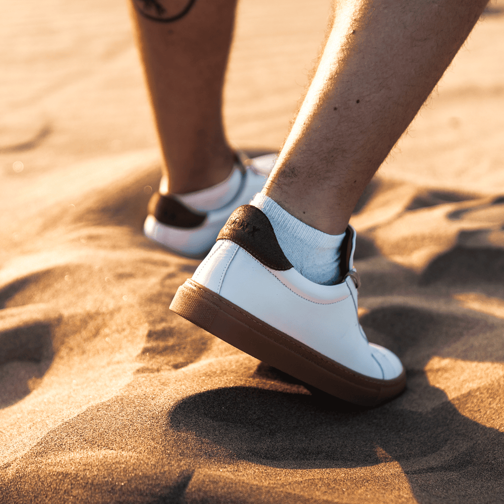 
                  
                    ANCOATS // WHITE & TRUFFLE-MEN'S SNEAKER | LANX Proper Men's Shoes
                  
                