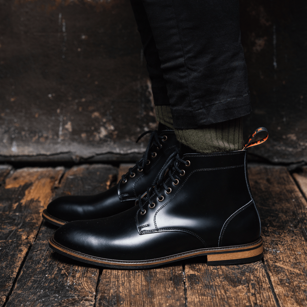 
                      
                        DUTTON // BLACK-MEN'S SHOE | LANX Proper Men's Shoes
                      
                    