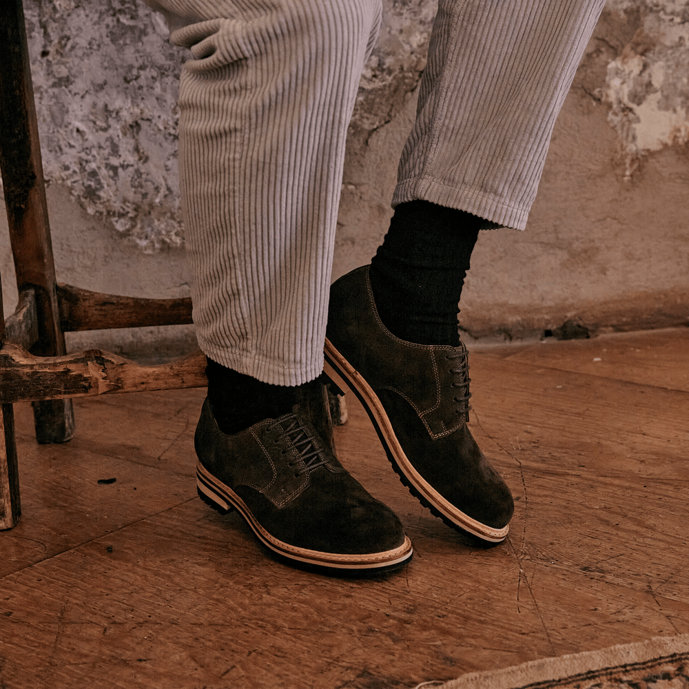 
                  
                    FENCE // KHAKI SUEDE-MEN'S SHOE | LANX Proper Men's Shoes
                  
                