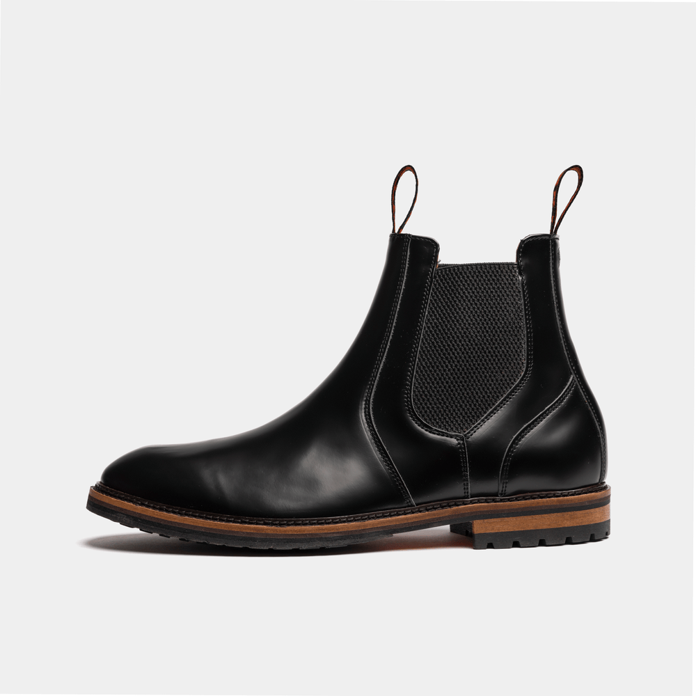 GARSTANG // BLACK-MEN'S SHOE | LANX Proper Men's Shoes