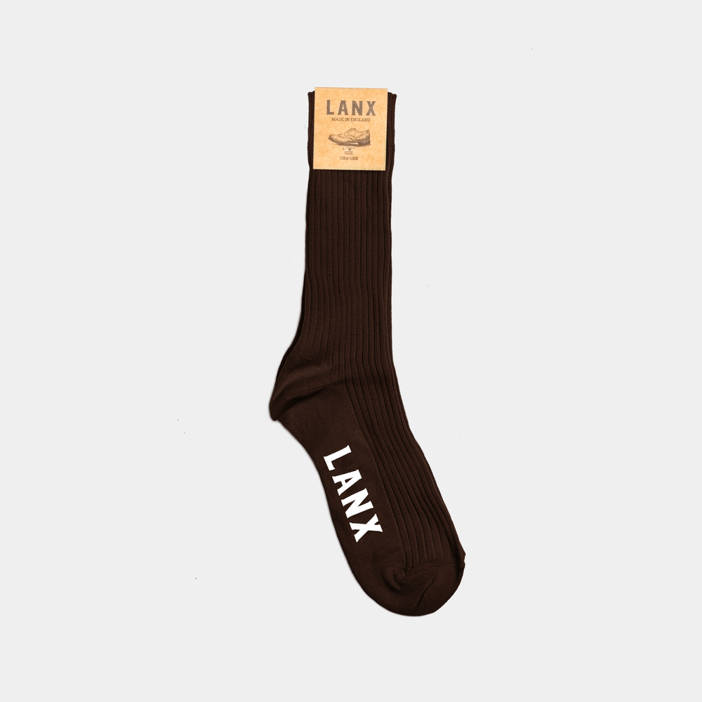 DRESS SOCK / BROWN-Socks | LANX Proper Men's Shoes