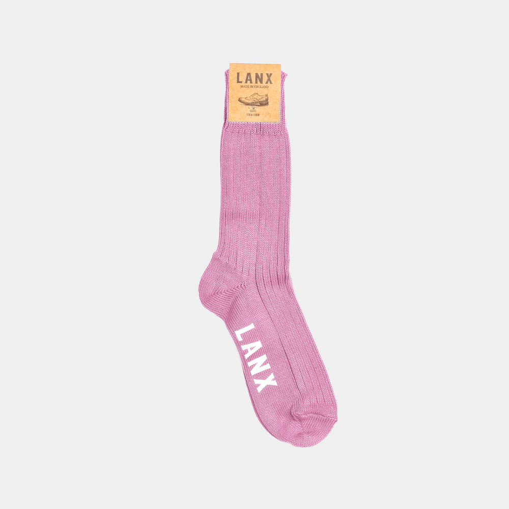 THICK SOCK / ICE PINK-Socks | LANX Proper Men's Shoes