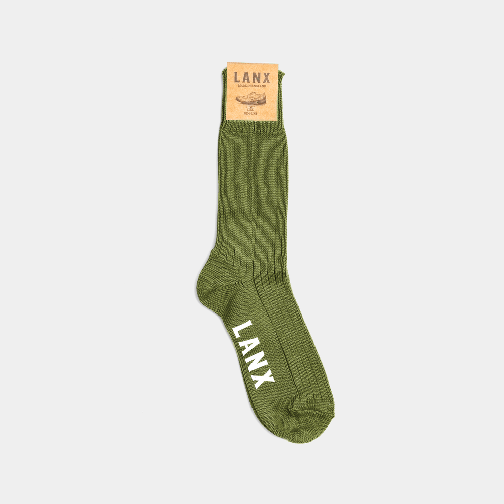 THICK SOCK / KHAKI-Socks | LANX Proper Men's Shoes