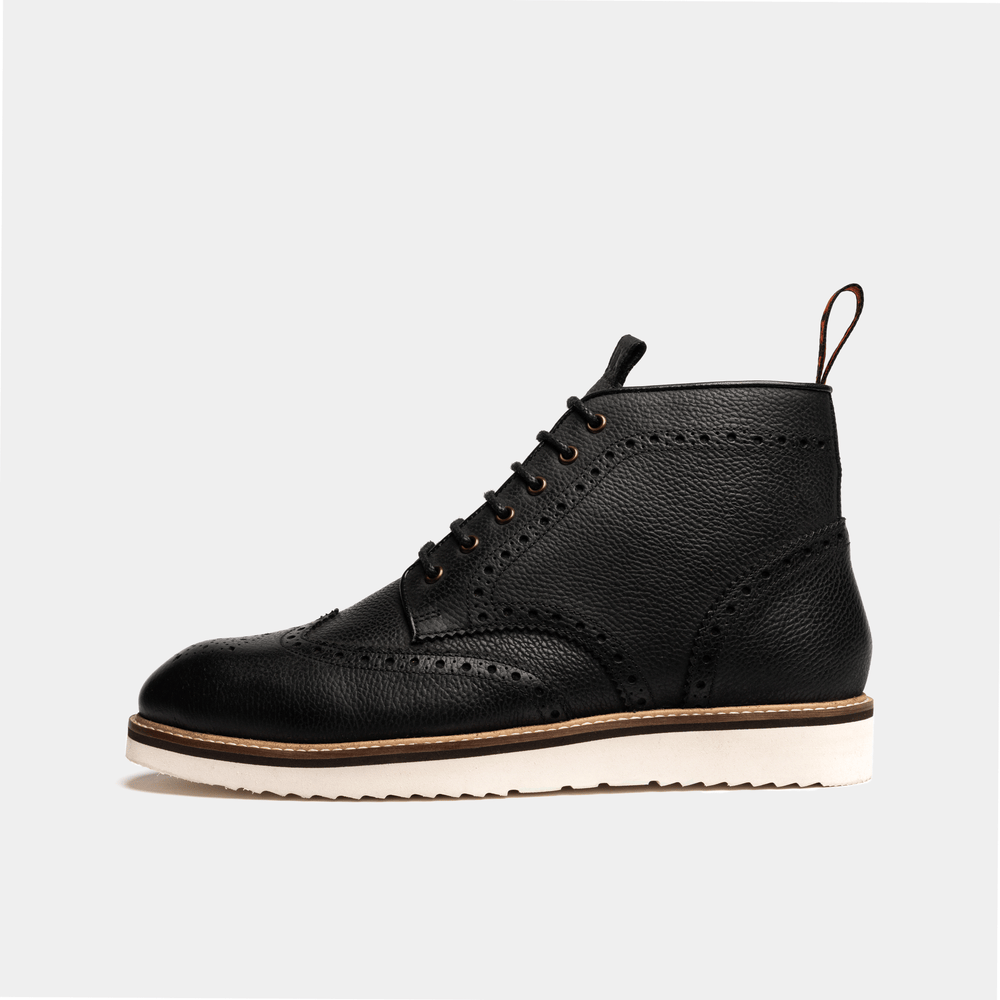 NEWTON // BLACK-MEN'S SHOE | LANX Proper Men's Shoes