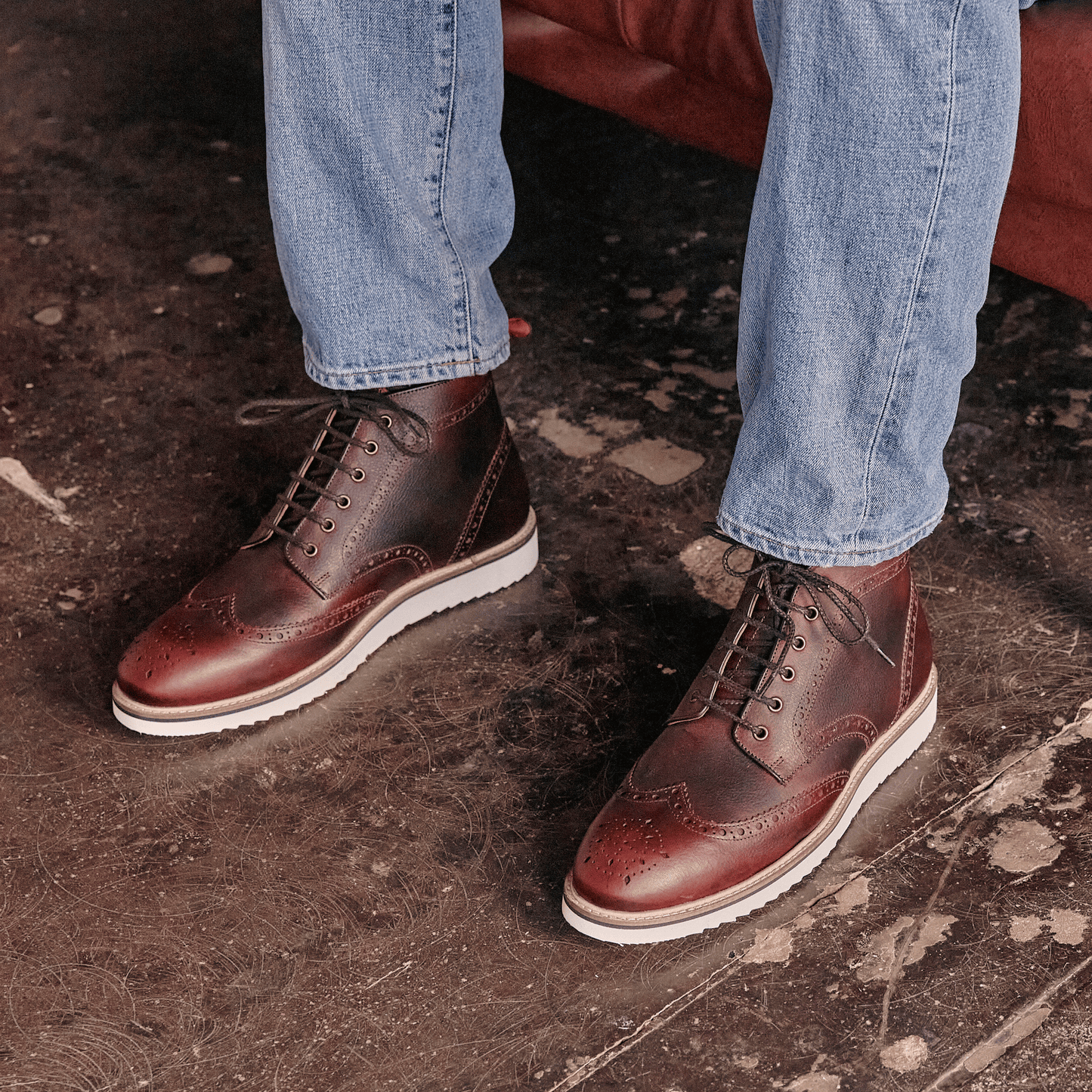 
                  
                    NEWTON // REDBRICK GRAINED-MEN'S SHOE | LANX Proper Men's Shoes
                  
                