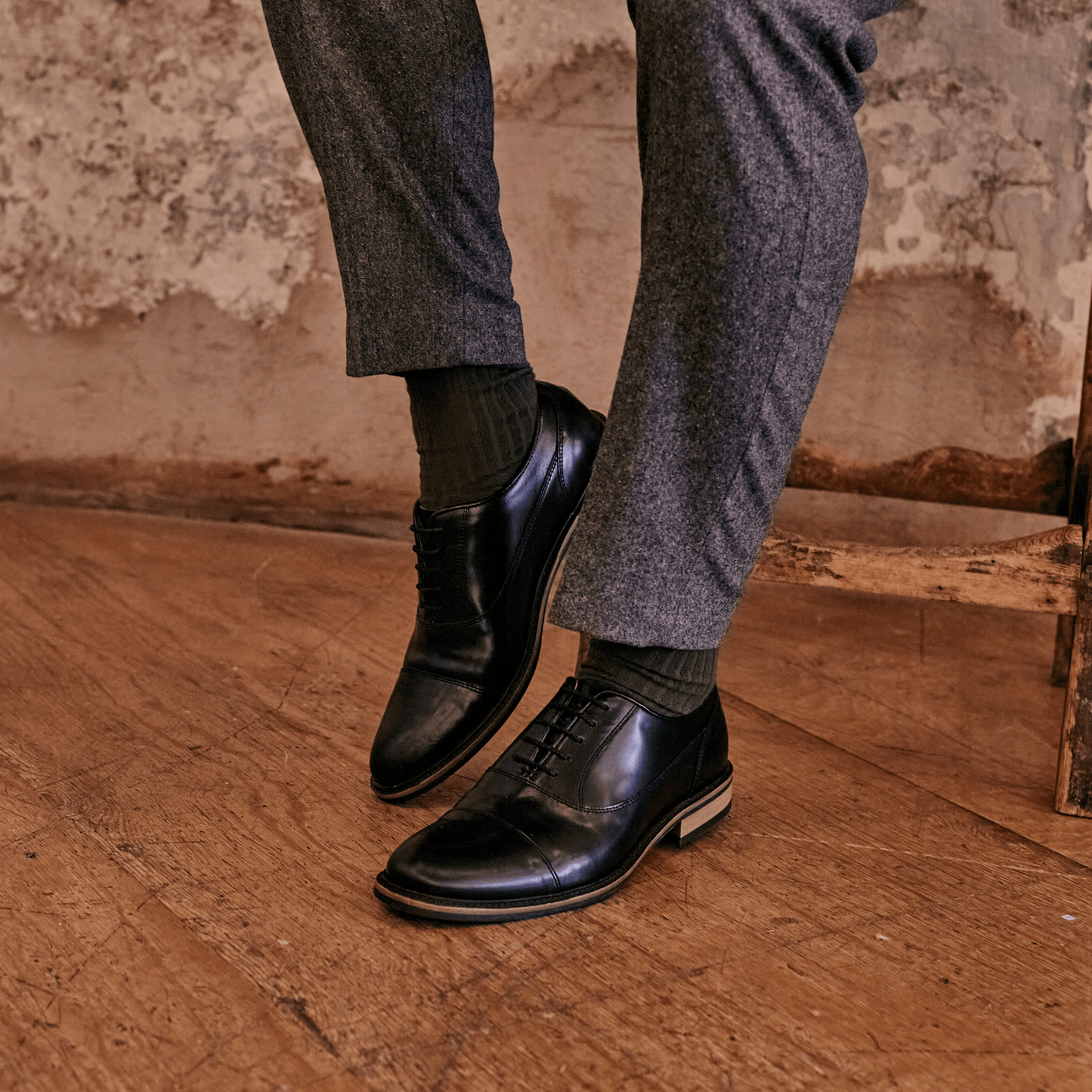
                  
                    SABDEN // BLACK-MEN'S SHOE | LANX Proper Men's Shoes
                  
                