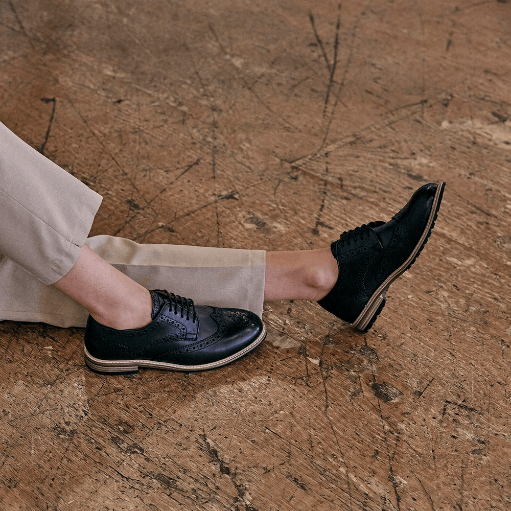 
                  
                    WHITEWELL / BLACK-Womens Footwear | LANX Proper Men's Shoes
                  
                